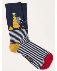 FatFace - Fatface Christmas Mouse Socks - Lyst