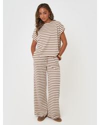 Threadbare - Stripe Jersey Co-Ord Boxy Fit Top - Lyst