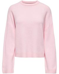 ONLY - Round Neck Cosy Knitted Jumper - Lyst