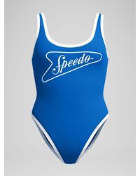 Speedo - Solid Bound Scoop One Piece Swimsuit - Lyst