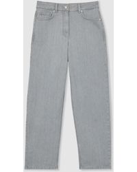 Reiss - Selin Mid-Rise Straight-Leg Jeans - Lyst