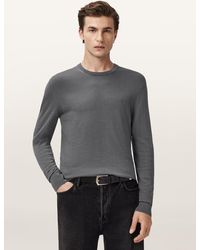 AllSaints - Allsaints Mode Merino Wool Crew Neck Jumper - Lyst