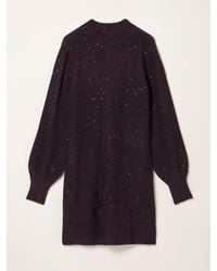 FatFace - Fatface Sparkle Knit Mini Dress - Lyst