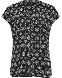 Evans - Broderie Short Sleeve Shirt - Lyst