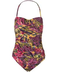 Seaspray - Aruba Gathered Side Bandeau - Lyst