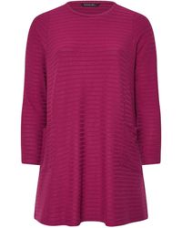 Evans - Ribbed Drop Pocket Tunic Jumper - Lyst