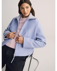 BOSS - Cundalini Wool Cropped Bomber Jacket - Lyst