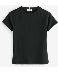 Self - Fitted Rib T-Shirt - Lyst