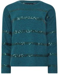 M Com - Sequin Stripe Jumper - Lyst