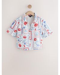 Next - Short Sleeve Denim Shirt - Lyst
