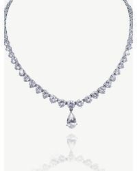 Ivory & Co. - Imperial Crystal Teardrop Necklace - Lyst