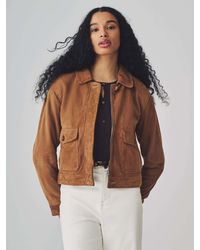 Urbancode - Urban Code Boxy Suede Trucker Jacket - Lyst