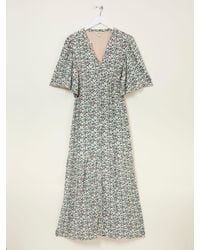 FatFace - Fatface Paige Embroidered Midi Dress - Lyst