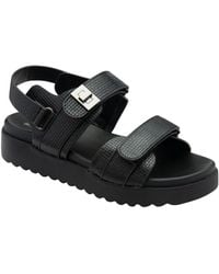 Dunlop - Ladies Twin Strap Flatform Sandals - Lyst