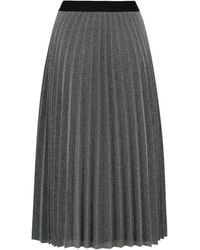 Pour Moi - Nina Lame Pleated Midi Skirt - Lyst