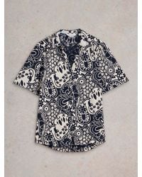 White Stuff - Annie Short Sleeve 100% Cotton Jersey Shirt - Lyst
