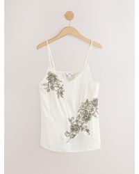 Next - Sequin Embellished Cami Top - Lyst