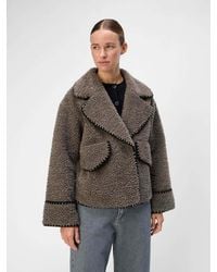 Object - Whipstitch Teddy Jacket - Lyst