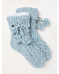 FatFace - Cable Slipper Socks - Lyst