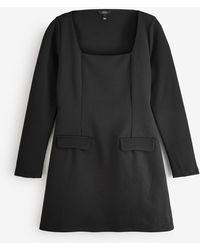 River Island - Square Neck Mini Dress - Lyst