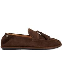 Dune - Leather Grounding Suede Loafers - Lyst