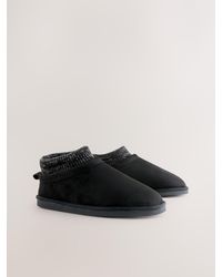 Next - Knitted Cuff Boot Slippers - Lyst