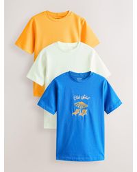 Next - Heavyweight Basic T-Shirts 3 Pack - Lyst