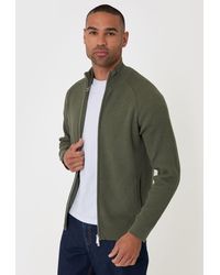 Threadbare - Knitted Zip Up Funnel Neck Cardigan - Lyst