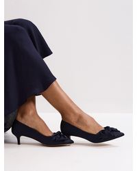Phase Eight - Satin Kitten Heels - Lyst