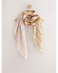 Next - Spliced Stripe Lightweight Square Scarf - Lyst