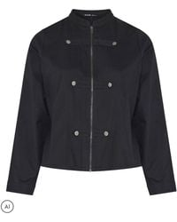 Yours Curve - Button Detail Military Jacket - Lyst