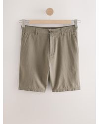 Next - Linen Rich Elasticated Waist Chino Shorts - Lyst