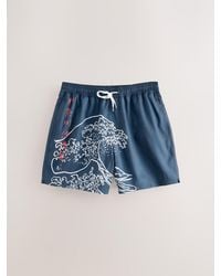Next - License Printed Swim Shorts - Lyst