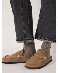 Hush - Rune Suede Padded Mules - Lyst
