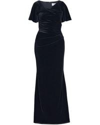 Gina Bacconi - Minka Velvet Maxi Dress With Cowl Neck - Lyst
