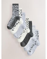 Next - Animal Ankle Socks 7 Pack - Lyst