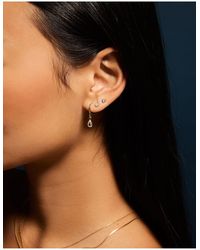 Accessorize - 3-Pack 14Ct-Plated Pear Stud & Hoop Earrings - Lyst