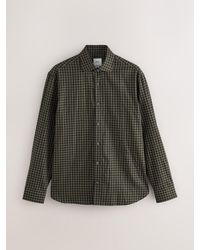 Next - Regular Fit Check Soft Touch 100% Cotton Smart Long Sleeve Shirt - Lyst