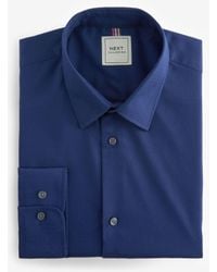 Next - Regular Fit Easy Care Textured Single Cuff Smart Shirt - Lyst