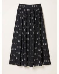 FatFace - Fatface Willow Metallic Midi Skirt - Lyst