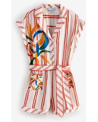 Never Fully Dressed - Banana Stripe Playsuit - Lyst