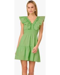 Adrianna Papell - Adrianna By Ruffle Short Dress - Lyst