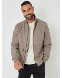 Threadbare - Patch Pocket Funnel Neck Harrington Style Jacket - Lyst