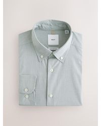 Next - Regular Fit Cotton Rich Long Sleeve Formal Shirt - Lyst