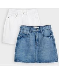 Threadbare - Denim-Minirock - Lyst