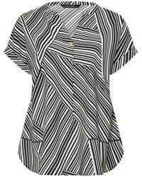 Evans - Button Detail Blouse - Lyst