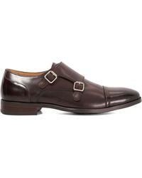 Dune - Wide Fit Satchin Flex Sole Toecap Monk Shoes - Lyst