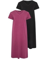 Evans - Jersey Dresses 2 Pack - Lyst