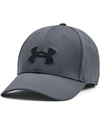 Under Armour - Blitzing Low Stretch Fit Cap Steel - Lyst