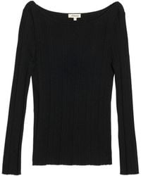 Albaray - Variated Rib Slash Neck Top - Lyst